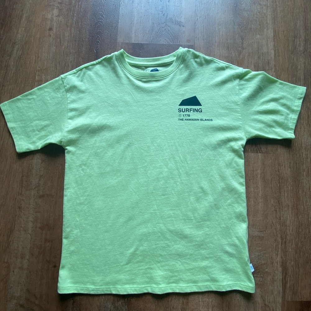 Gap Kids Surfing Graphic T-Shirt in Light Green - Picture 1 of 4